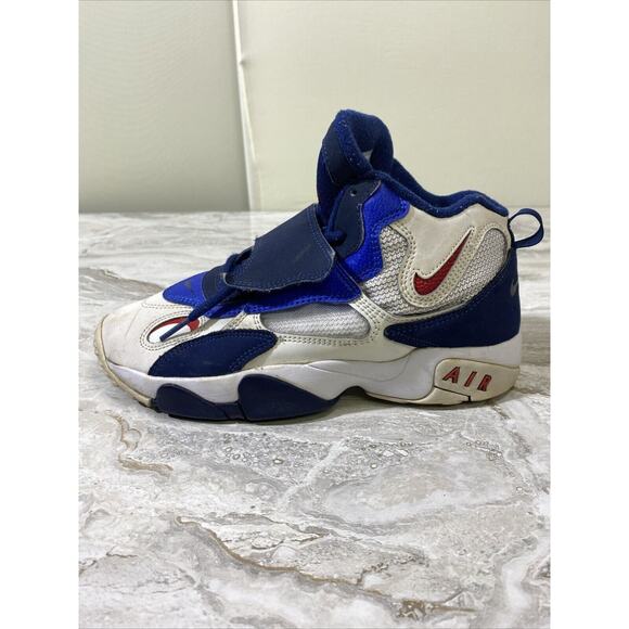 Youth 7 Nike Air Speed Turf Blue And White Style BQ9632-100 - Picture 7 of 11